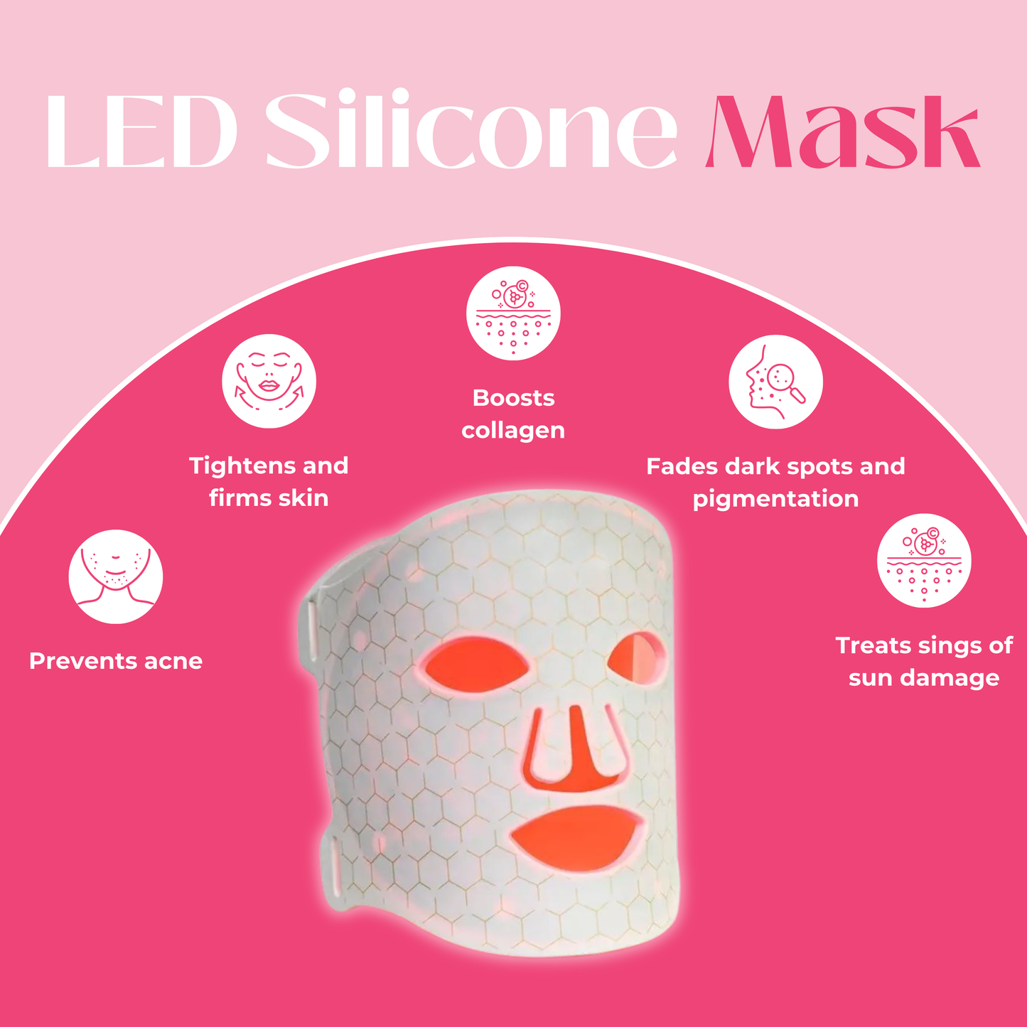 LED Silicone Mask